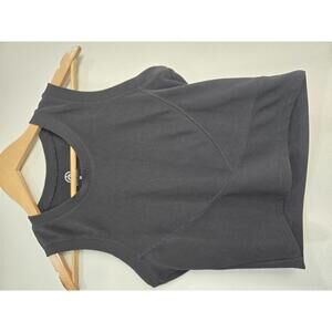 MoveTheory Women's Cropped Tank Top - Size M - Black